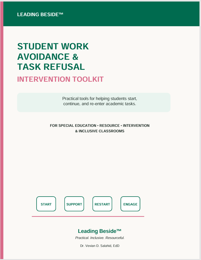 Student Work Avoidance and Task Refusal Intervention Toolkit cover